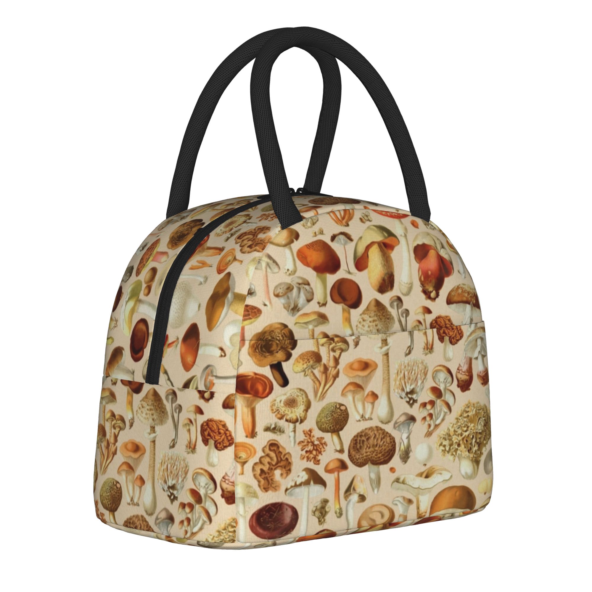 Vintage Collectible Lunch Boxes - Coleção Vintage Mushroom: Bolsas Térmicas Reutilizáveis