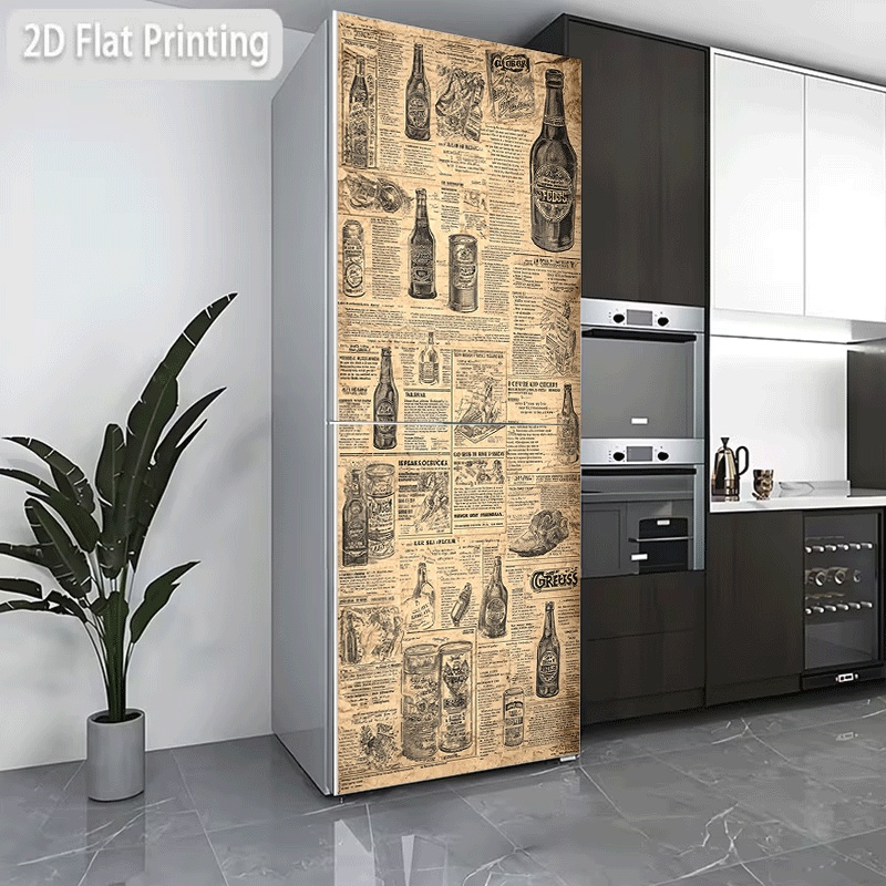 Collectible Vintage Newspapers - Adesivo para geladeira, adesivo para geladeira/lava-louças,
