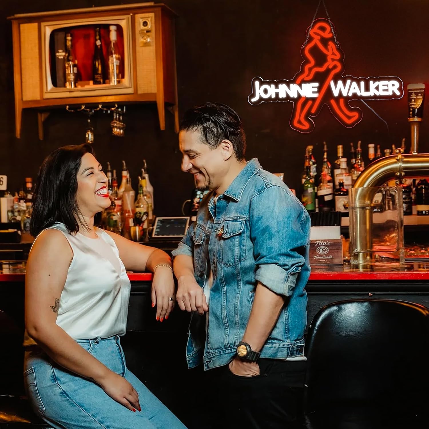 Letreiro Neon JOHNNIE WALKER L - Dc Vintage And Collectible Toys avaliação e preço